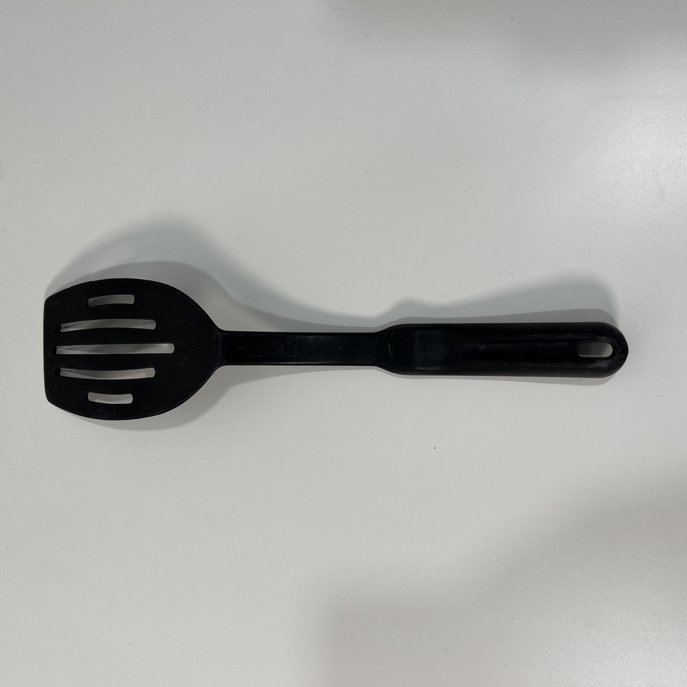 The Pampered Chef Slotted Spatula Black Nylon Spoon Utensil Set 13" USA - Picture 3 of 16